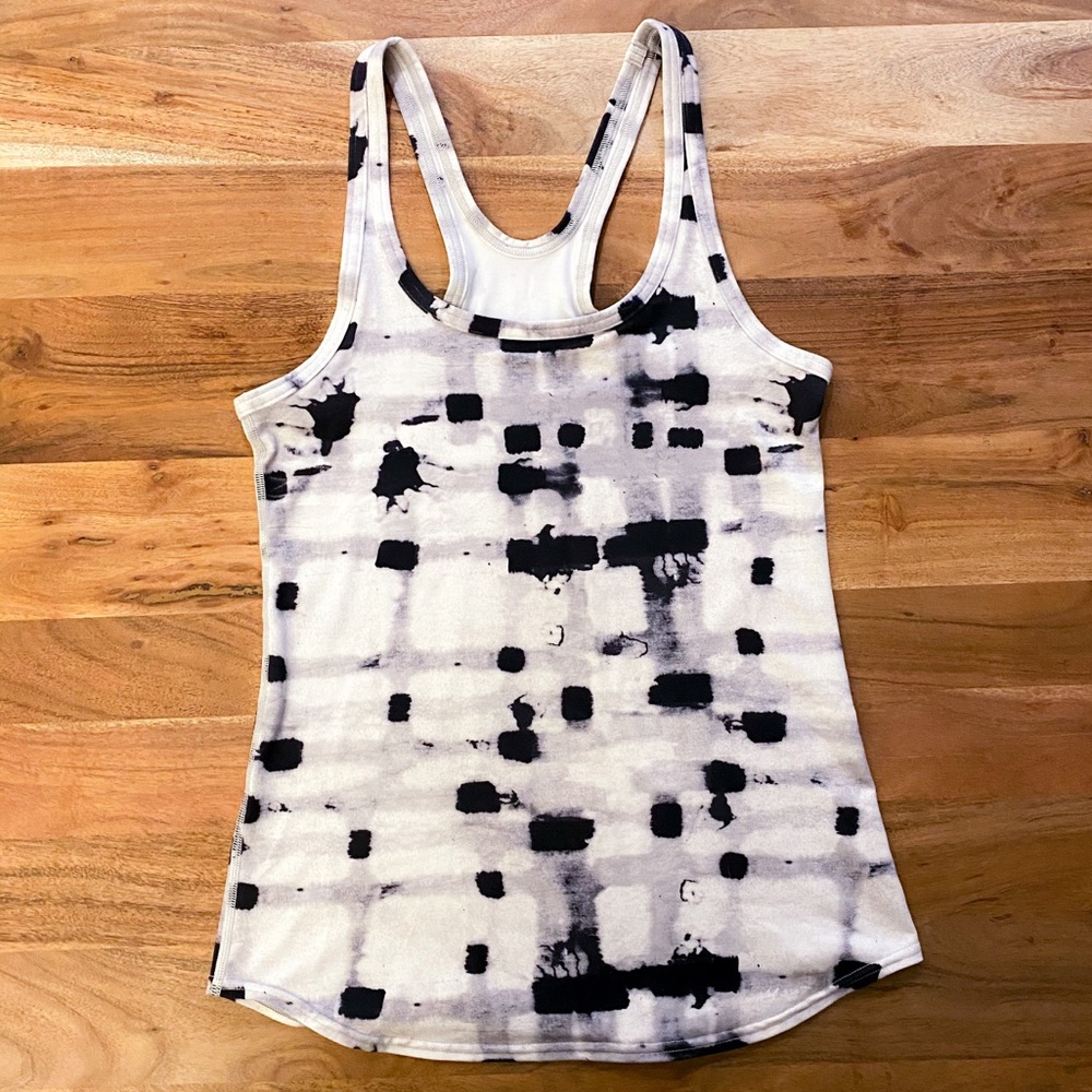 Lululemon Studio Racerback Tank Ghost Weave White